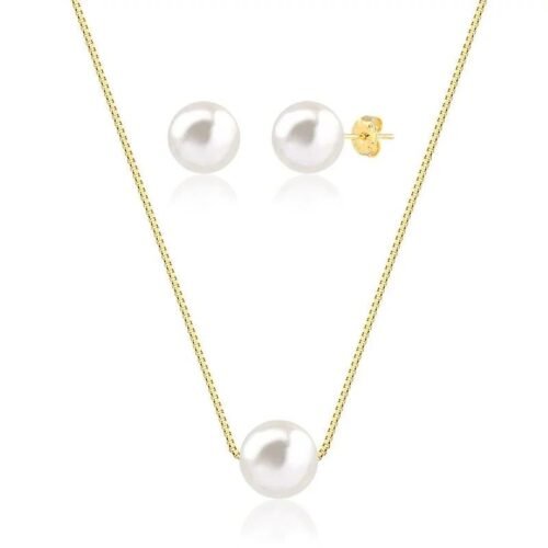 Conjunto Solitário Pérola