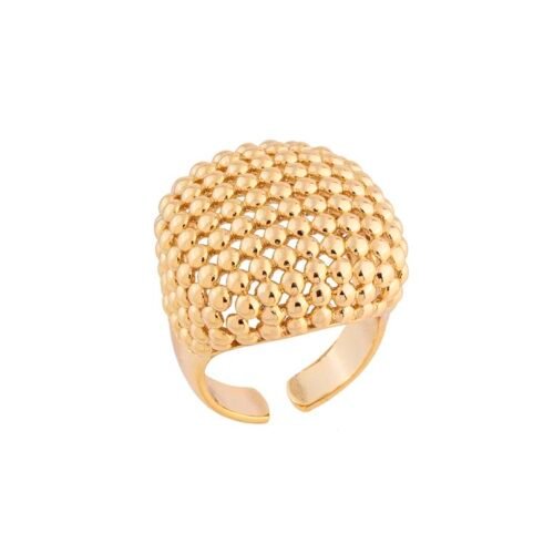 Anel Luxo Mini Esferas - AJUSTÁVEL