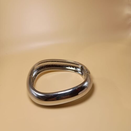 Bracelete maxi oval em aço