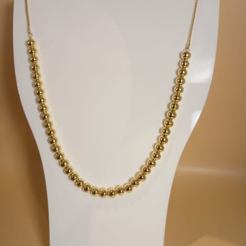 colar articulado de esferas