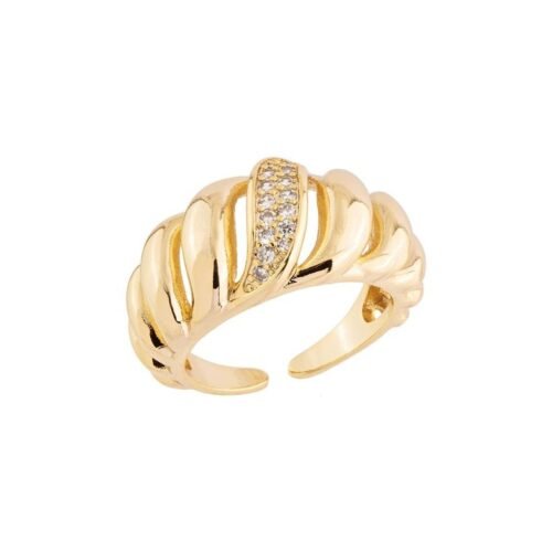 Anel Croissant Line: O Ícone de Paris