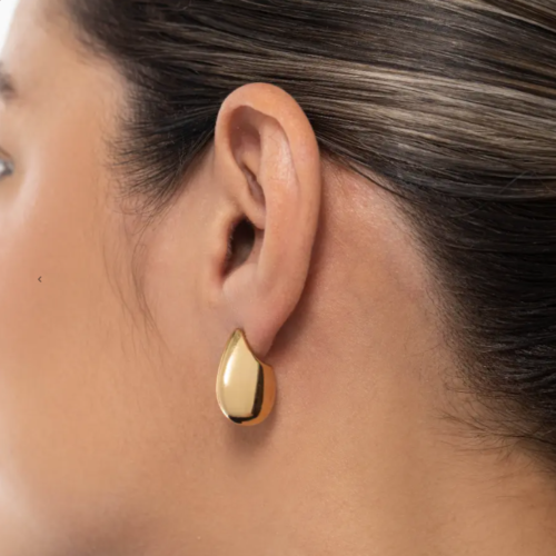 Brinco Gota Dourada – Ref. BRO-3590