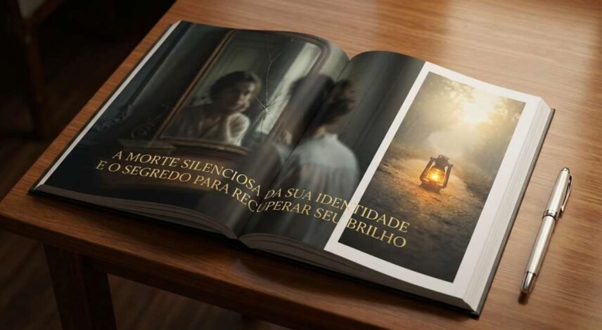 A Morte Silenciosa da Sua Identidade e O Segredo Para Recuperar Seu Brilho High-end editorial photography for: A Morte Silenciosa da Sua Identidade e O Segredo Para Recuperar Seu Brilho